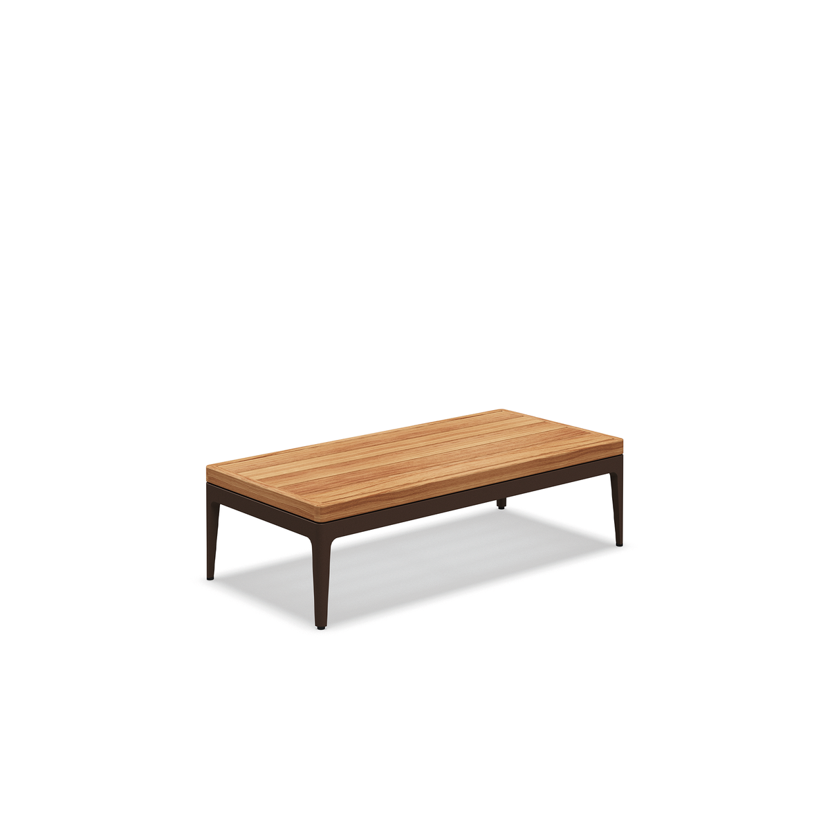 Grid Cabana Coffee Table Teak 103 x 50 x 30 cm