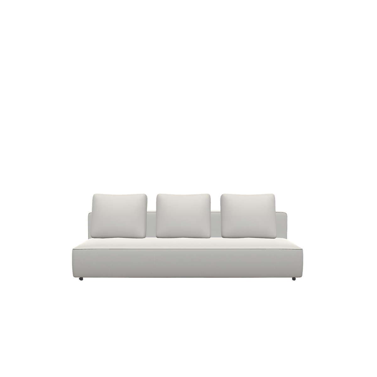 Roda Dandy 3 Seater Central Module 225 x 97 cm, outdoor sofa module by Rodolfo Dordoni