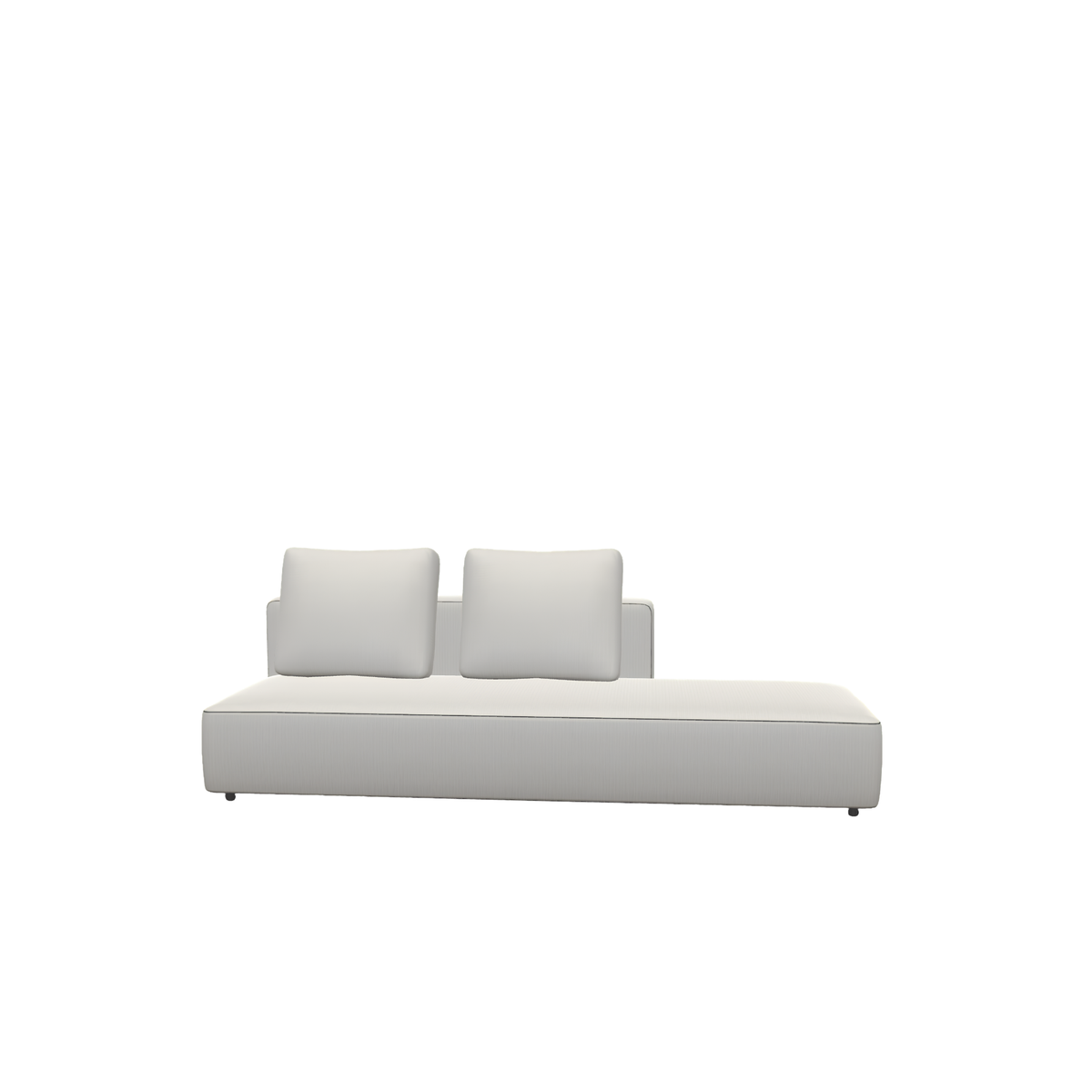 Roda Dandy 3 Seater Right Backrest Module 225 x 97 cm, outdoor sofa module by Rodolfo Dordoni