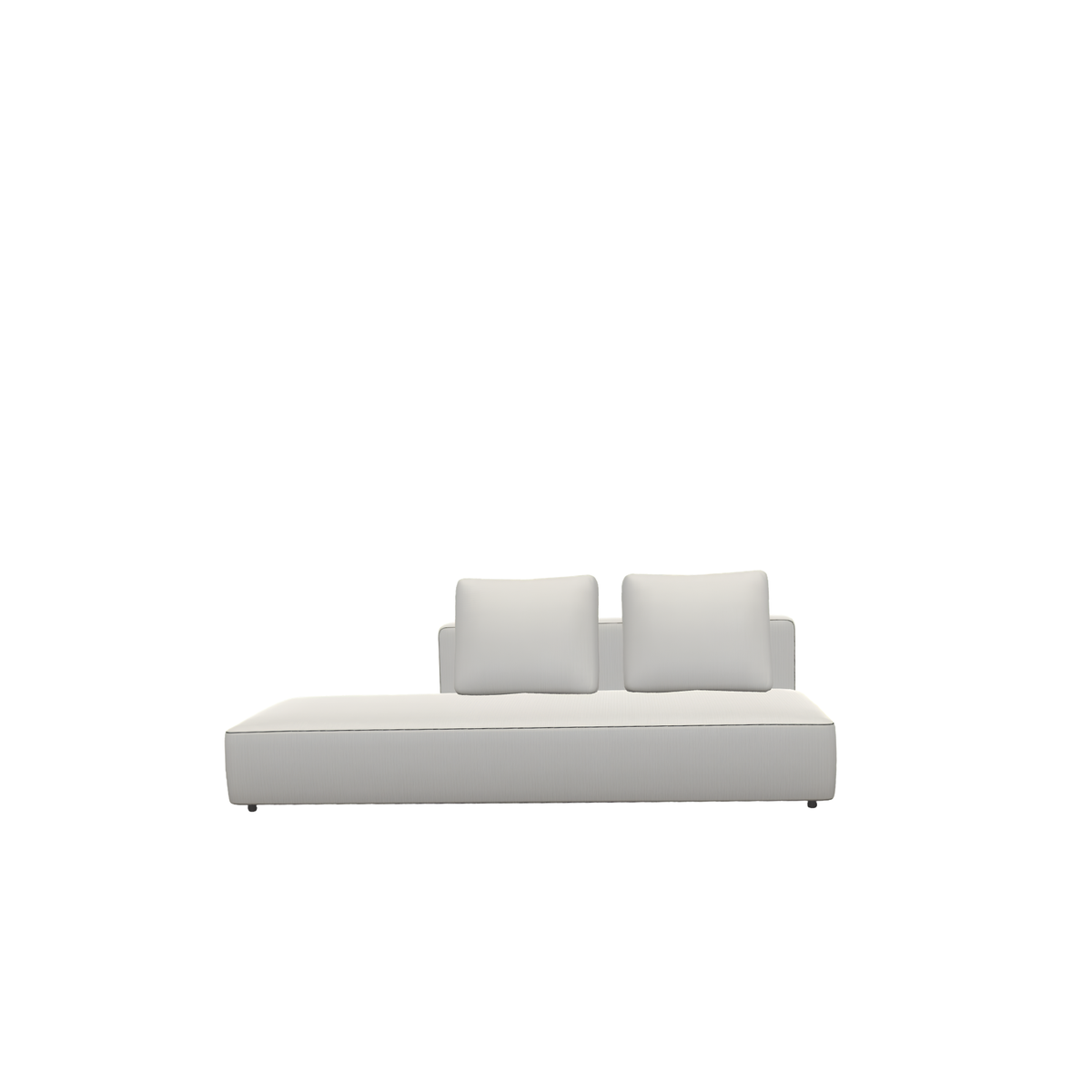 Roda Dandy 3 Seater Left Backrest Module 225 x 97 cm, outdoor sofa module by Rodolfo Dordoni
