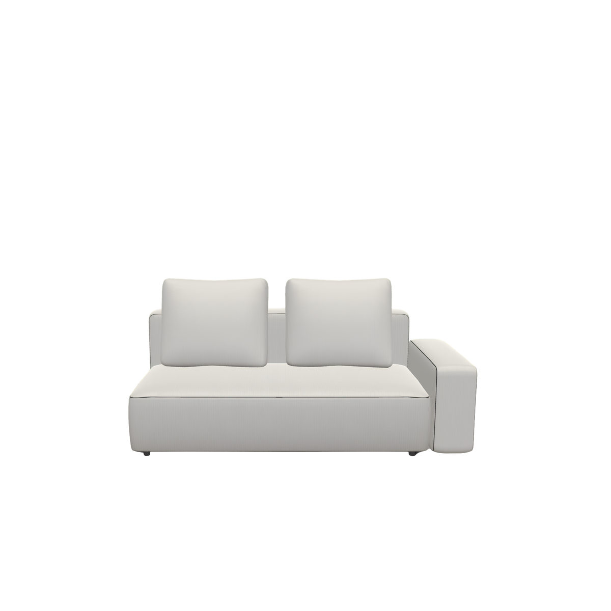 Roda Dandy 2 Seater Left Module 172 x 97 cm, outdoor sofa module by Rodolfo Dordoni