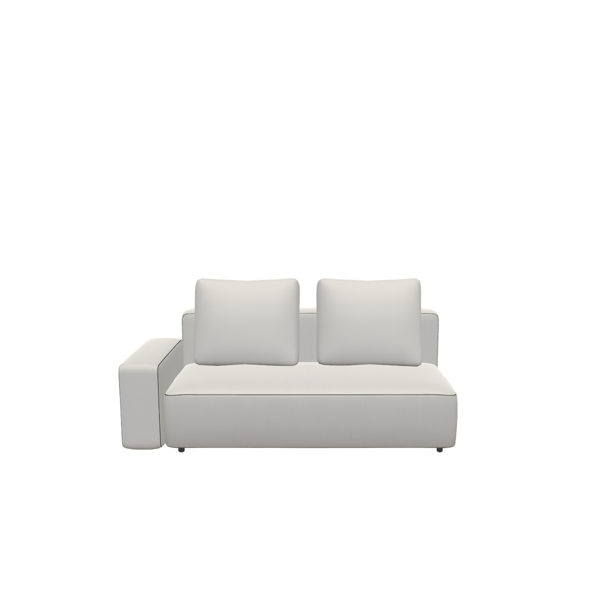 Roda Dandy 2 Seater Right Module 172 x 97 cm, outdoor sofa module by Rodolfo Dordoni