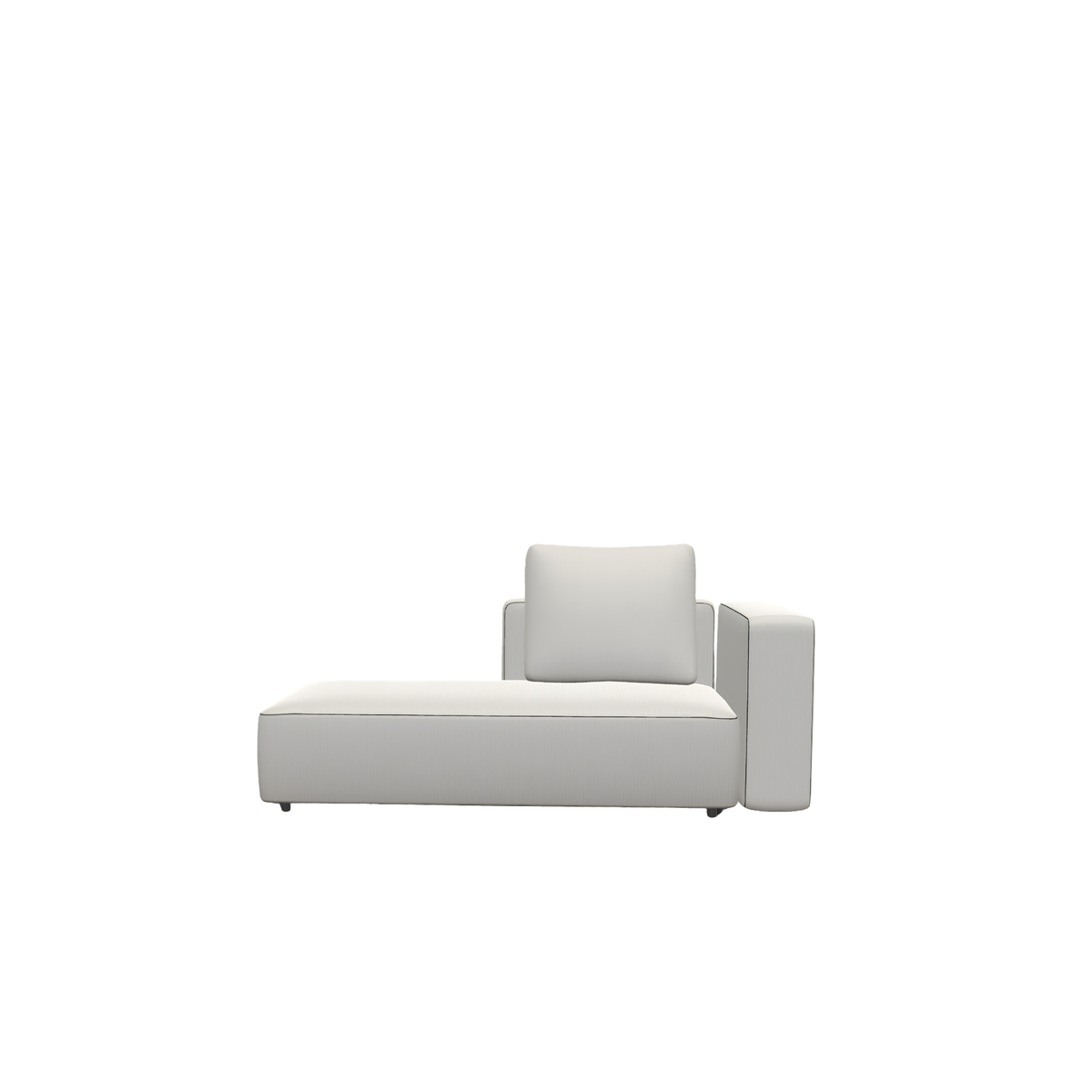Roda Dandy 2 Seater Left Backrest Module with Armrest 172 x 97 cm, outdoor sofa module by Rodolfo Dordoni