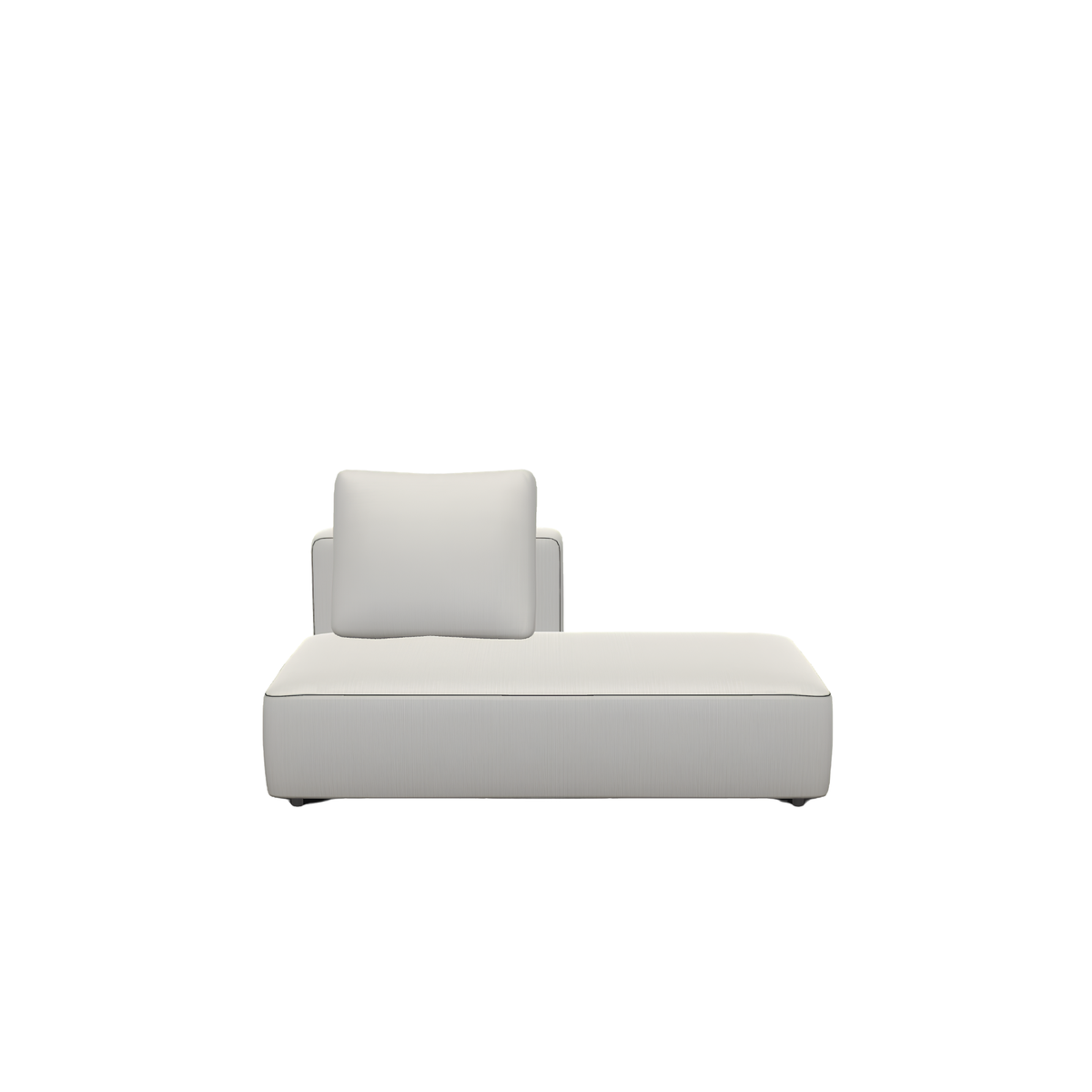 Roda Dandy 2 Seater Right Backrest Module 150 x 97 cm, outdoor sofa module by Rodolfo Dordoni