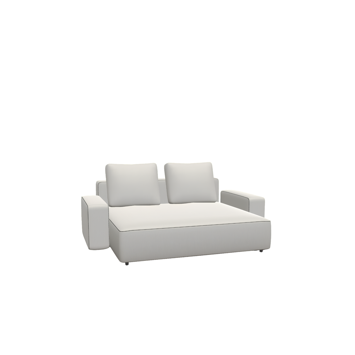 Roda Dandy 2 Seater Deep Sofa 194 x 152 cm, outdoor sofa module by Rodolfo Dordoni