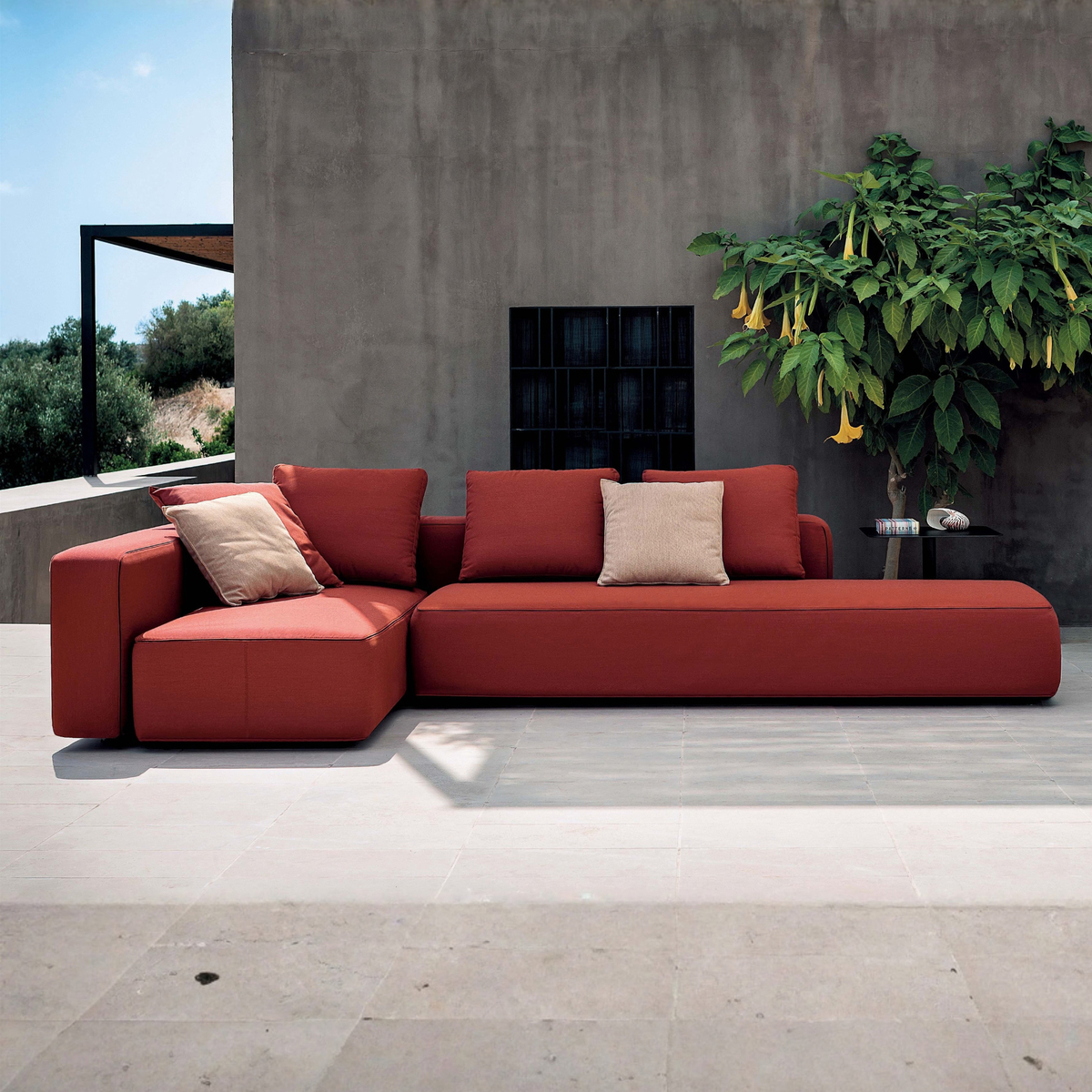 Roda Dandy Sofa Composition 4 outdoor corner sofa by Rodolfo Dordoni