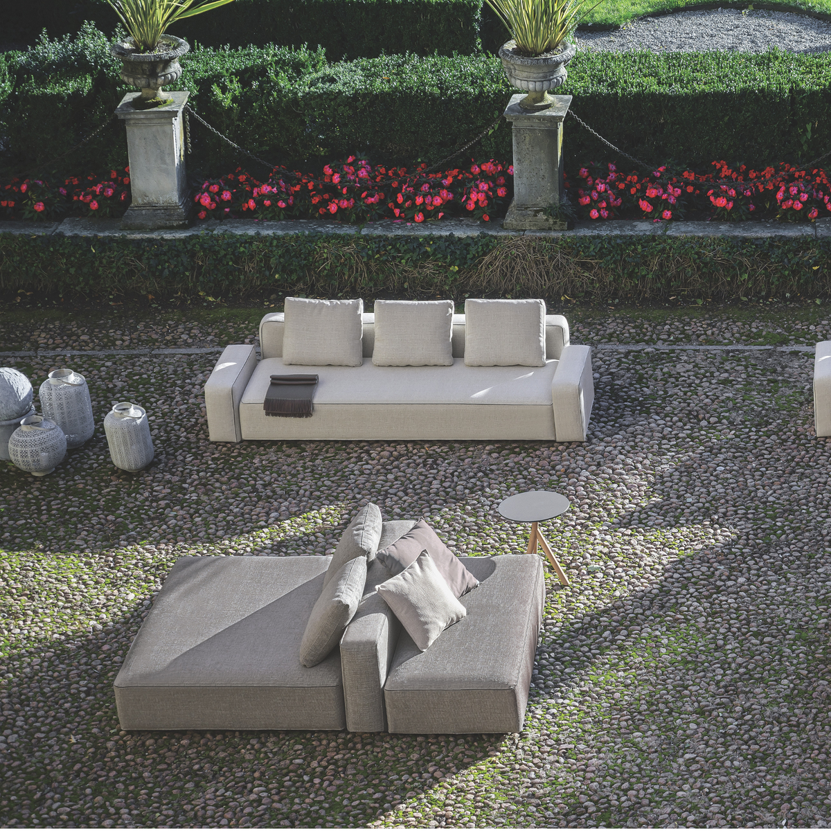 Roda Dandy Sofa Composition 7 large outdoor corner sofa by Rodolfo Dordoni