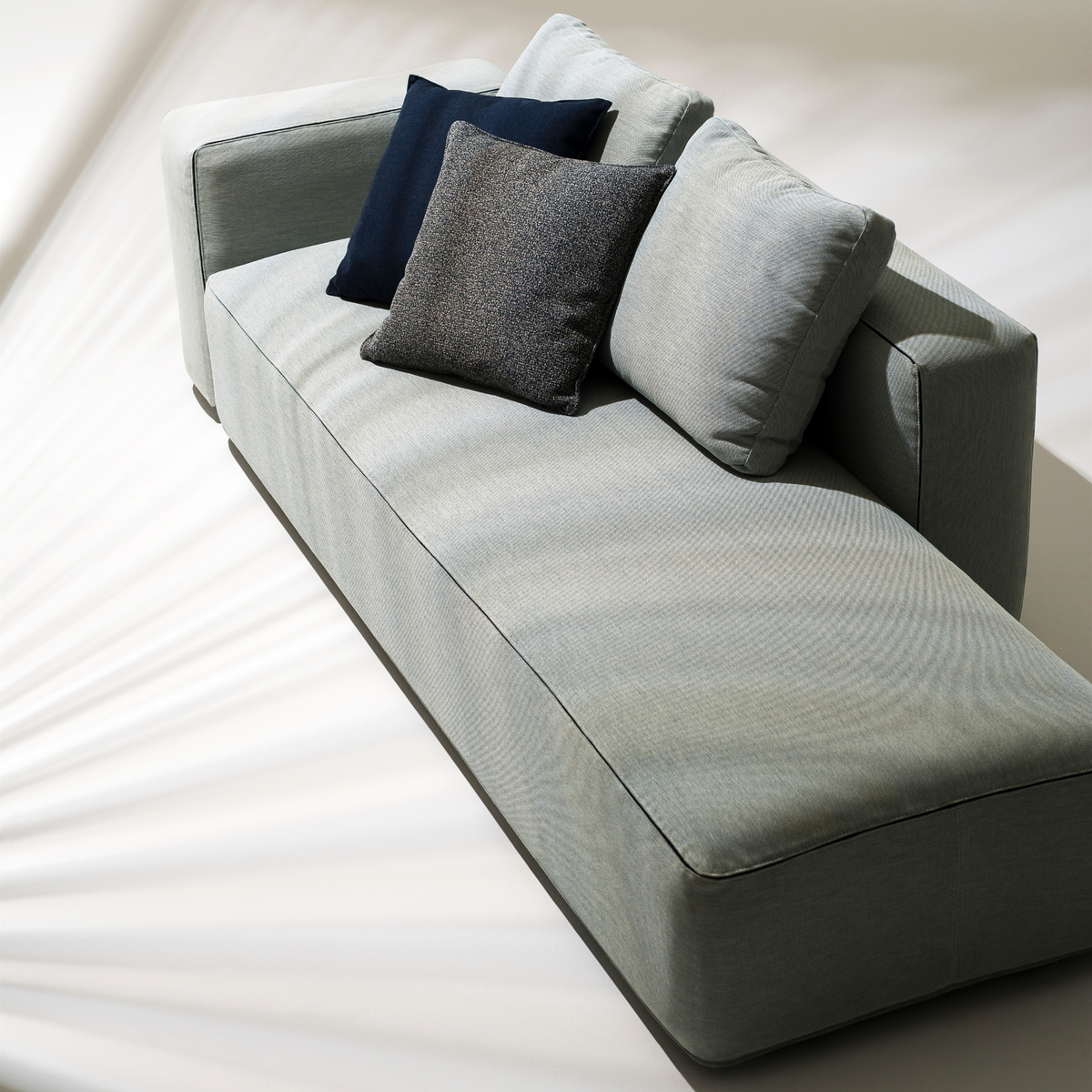 Roda Dandy Sofa Composition 8 outdoor corner sofa with chaise end by Rodolfo Dordoni