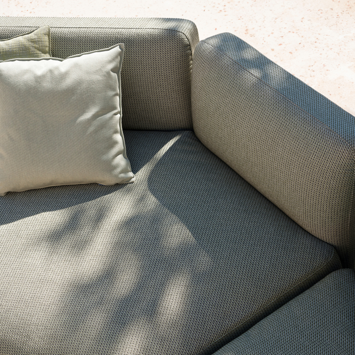 Roda Mamba Sofa Composition 6, aluminium outdoor corner sofa with a long angled backrest