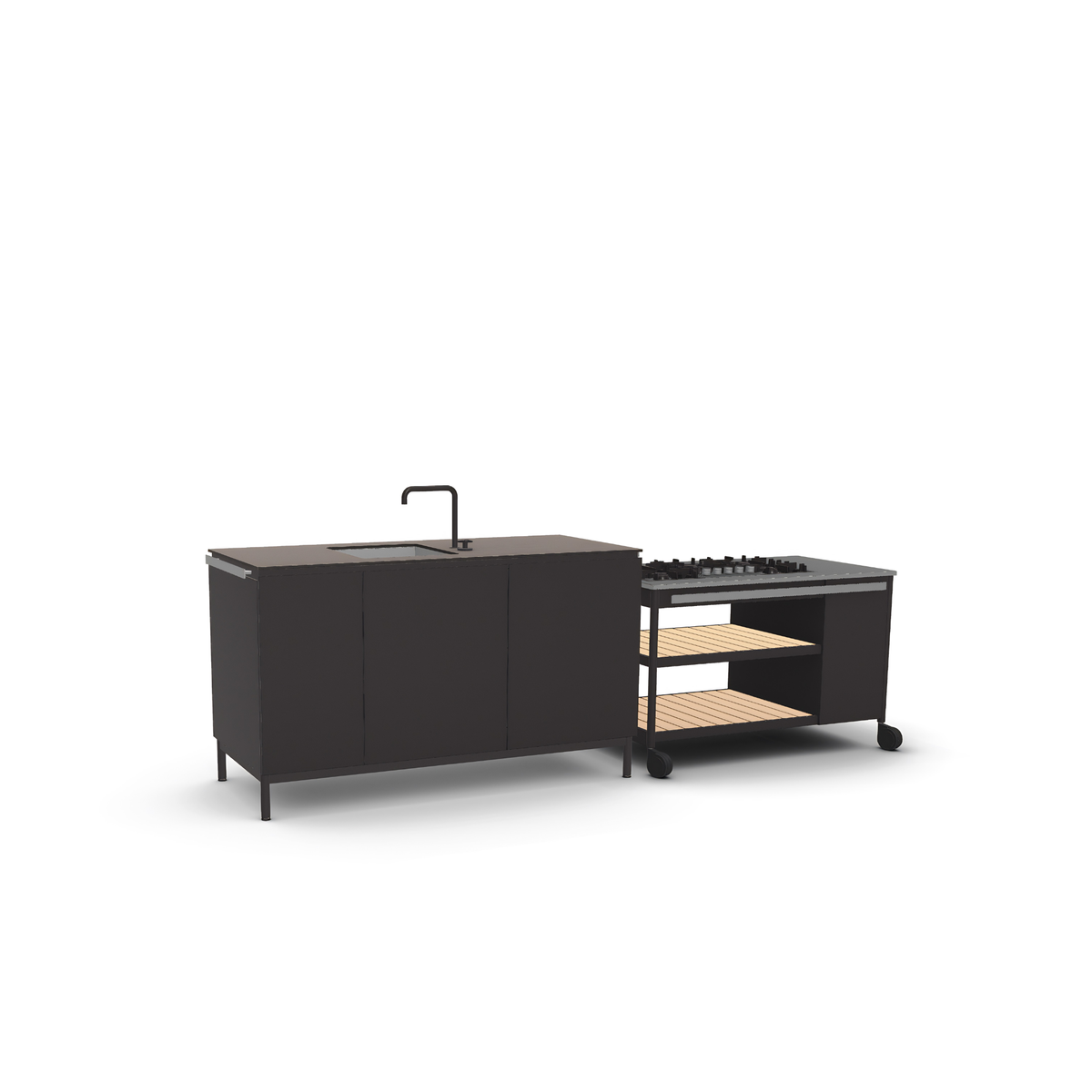 Roda Norma Outdoor Kitchen Composition 1, cooking and sink modules