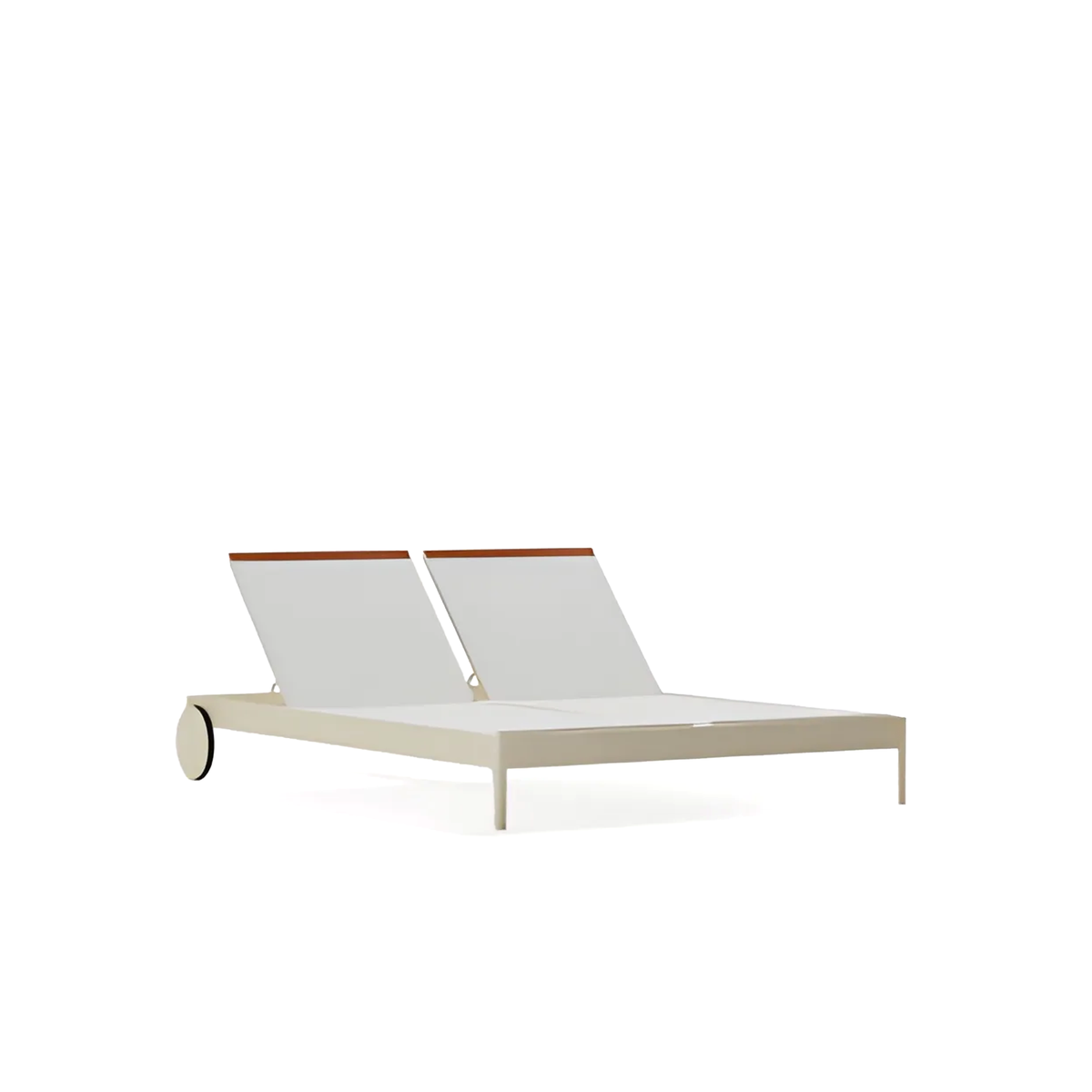 Solaris Double Sun Lounger with Castors (7324)