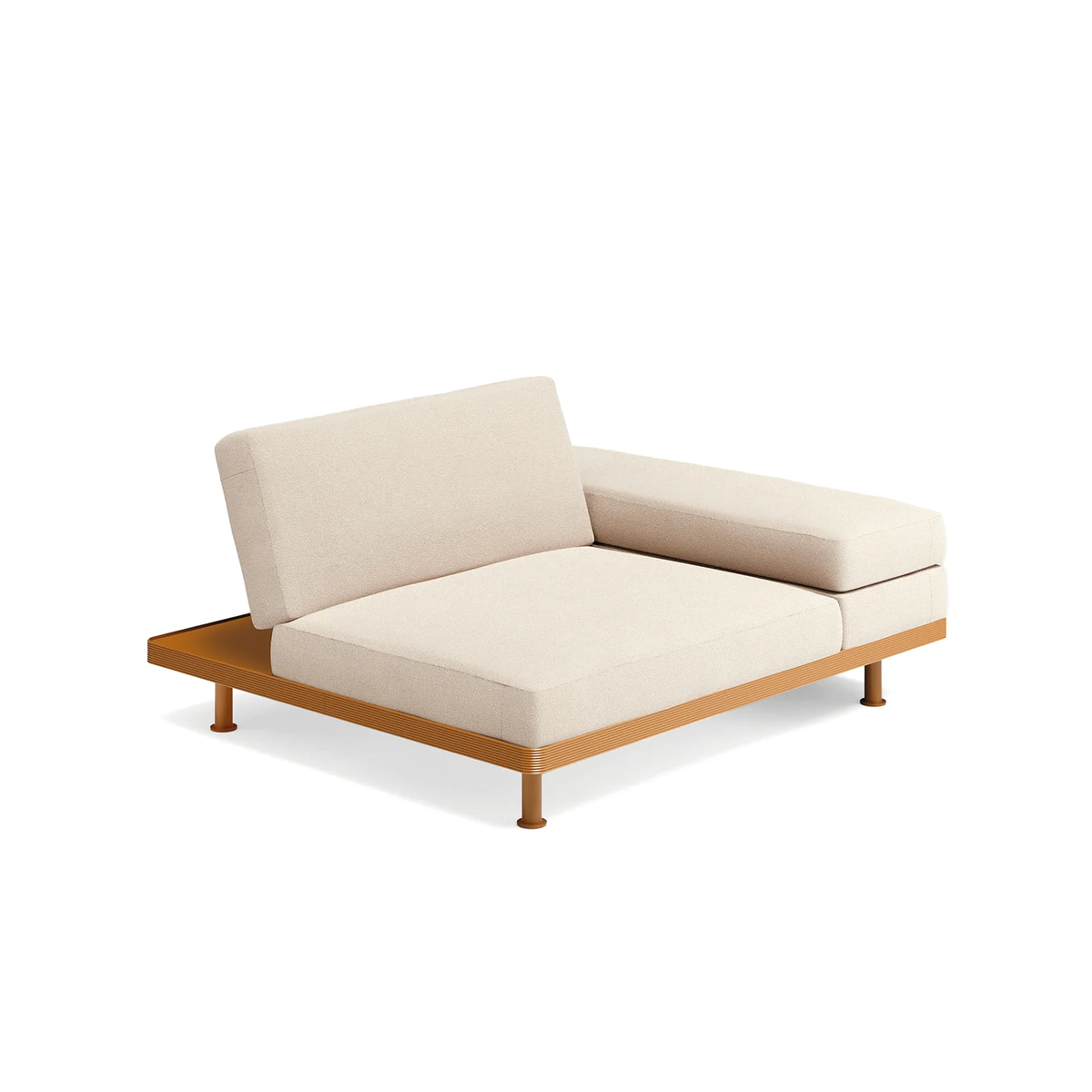 Unduetre Armchair with Adjustable Backrest and Left Armrest 140 x 120 x 41 cm (1211BS)
