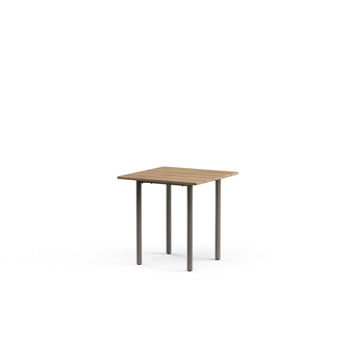 Taos Dining Table Teak Top with Umbrella Hole 76 x 76 x 76 cm