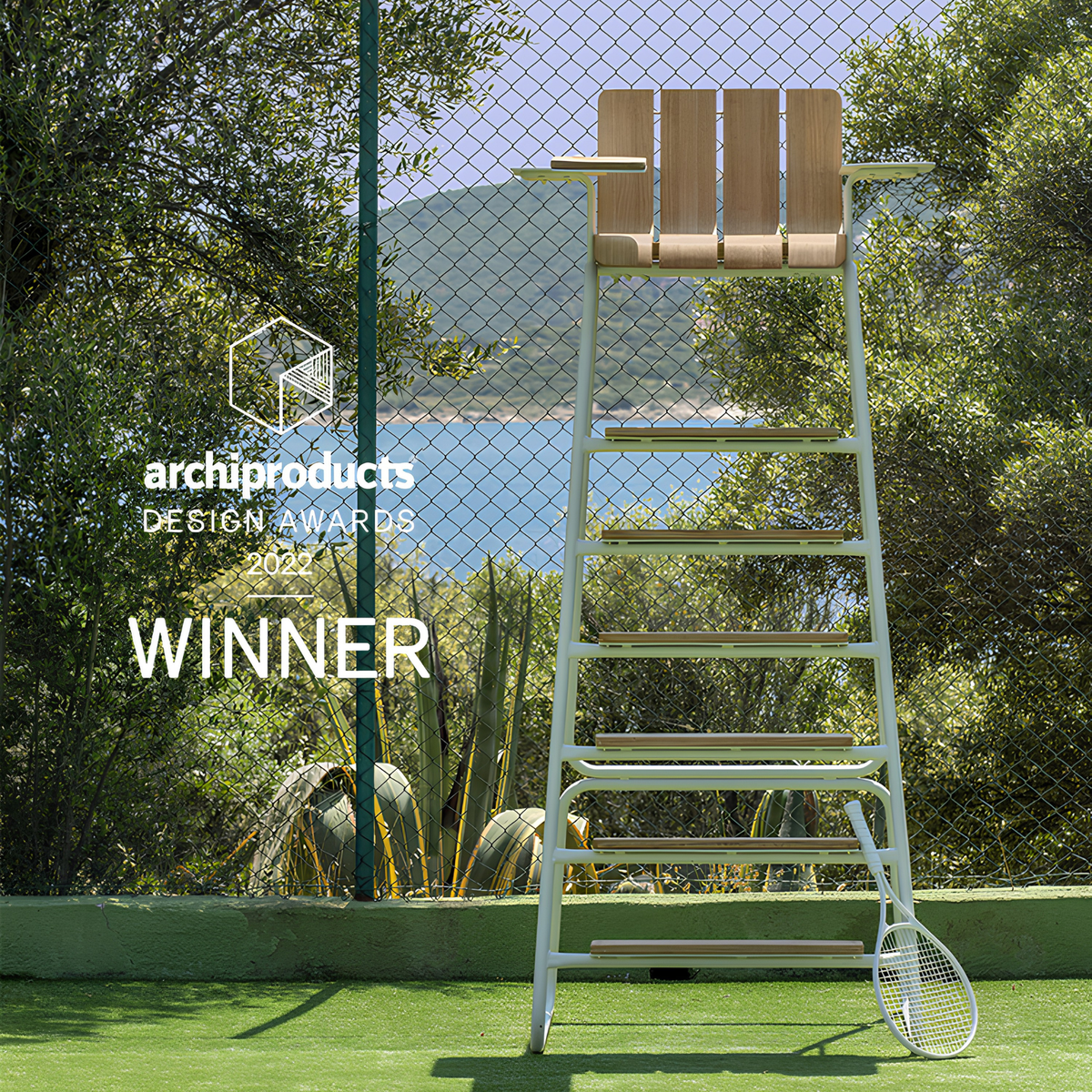 Ace Umpire Chair With Panel & Shade