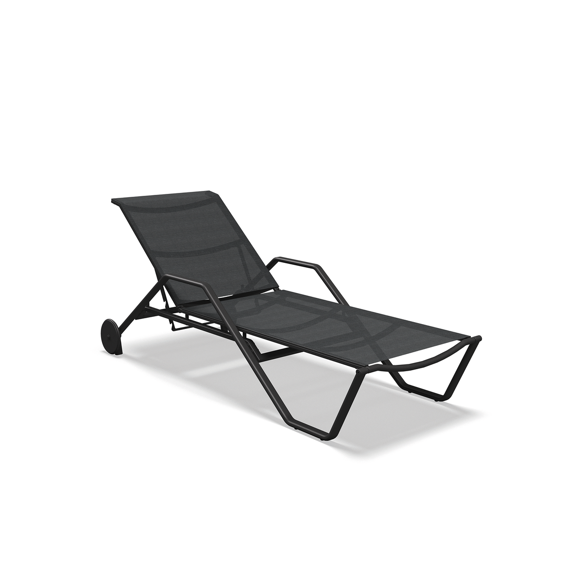 180 Stacking Lounger with Aluminium Arms