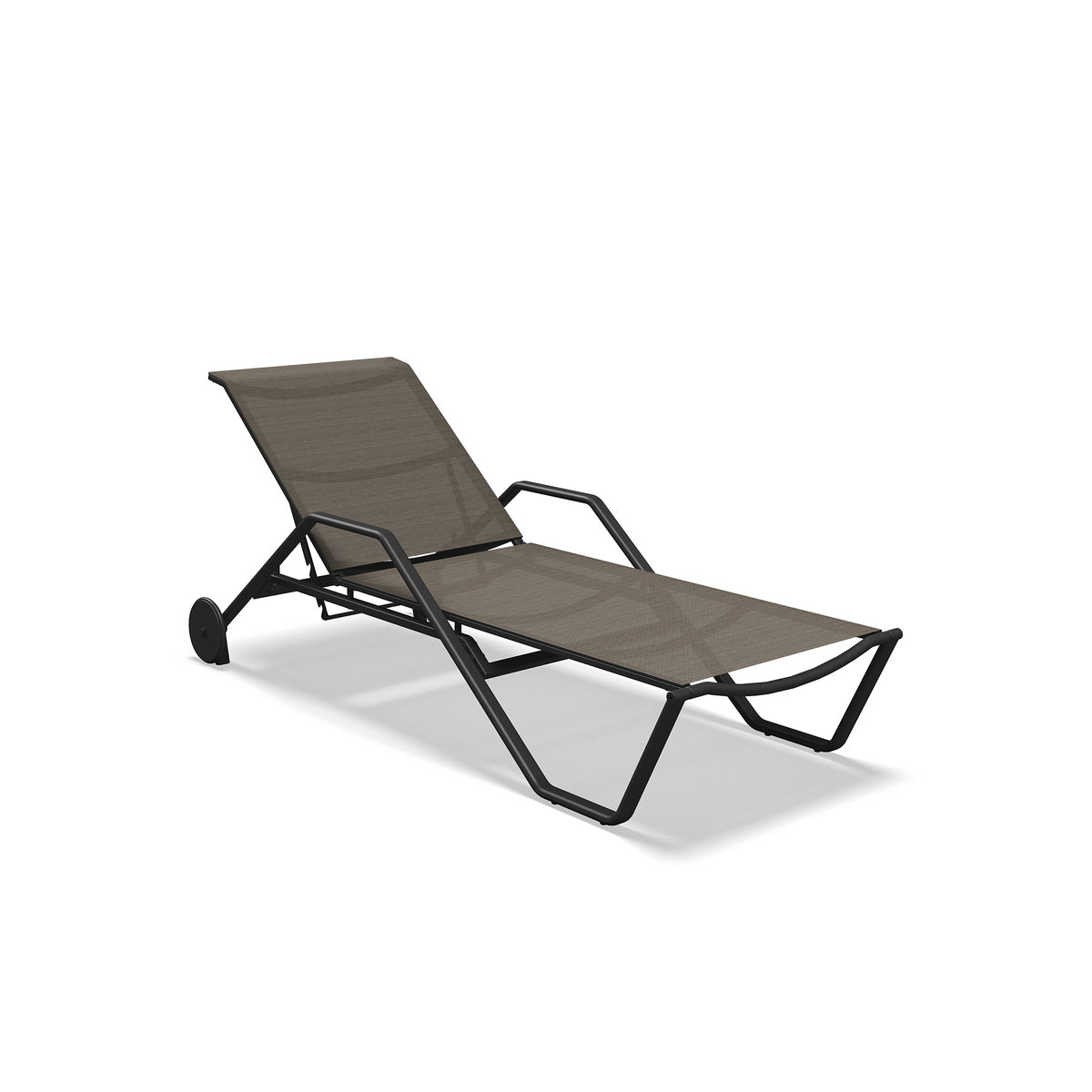 180 Stacking Lounger with Aluminium Arms