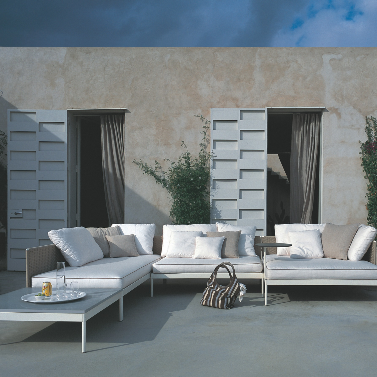 Basket Sofa Composition 6 with Coffee Table