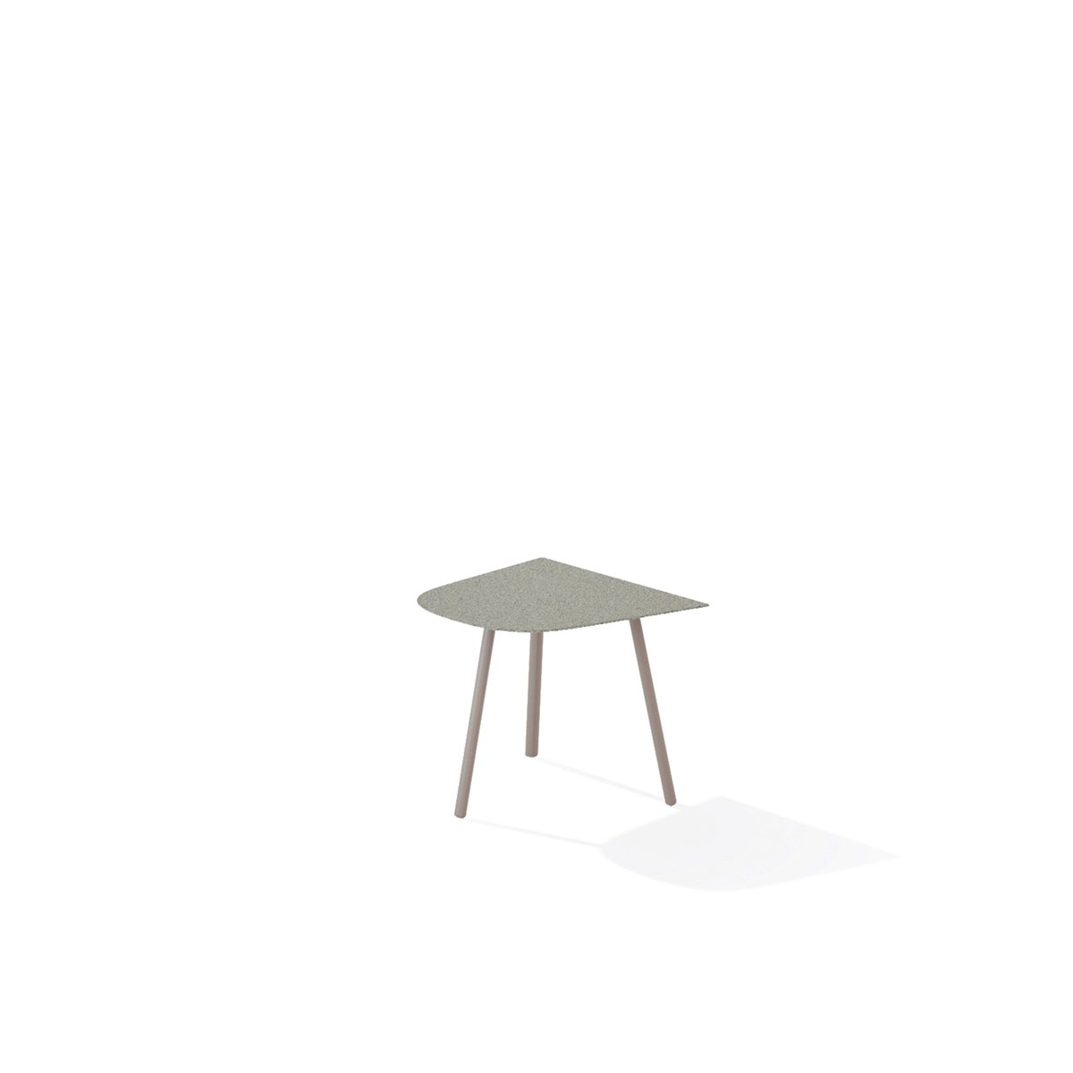 Mosaiko Side Table with Speckled Aluminium Top 50 x 56 x 38 cm